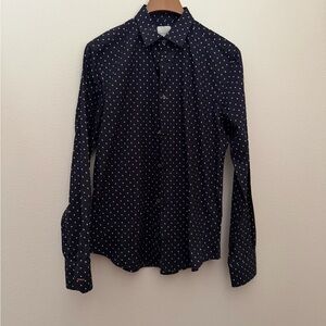 New Paul Smith Dark Blue Shirt White bunny 🐰 rabbit Dots